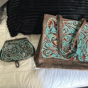Patricia Nash Tote and wristlet